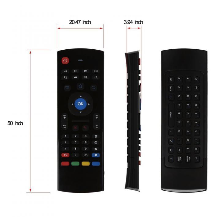MX3-A Wireless 2.4GHz Mini Keyboard Fly Air Mouse QWERTY