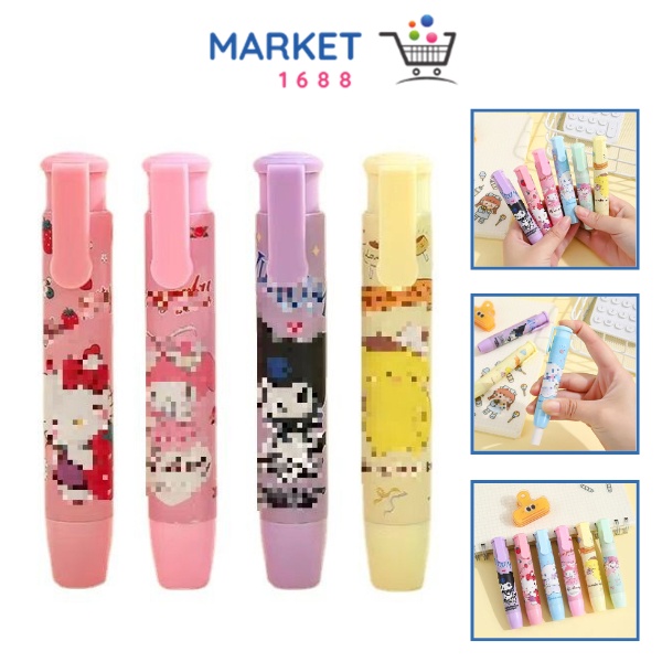 

Market1688 Penghapus Pensil Mekanik Karakter Mechanical Eraser Lucu Hapusan Eraser Lipstik Retractable Cute Eraser Korean Style Penghapus Pencil