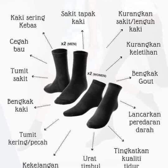 Kaos Kaki - Aulora Socks Kaos Kaki Kesehatan Pria