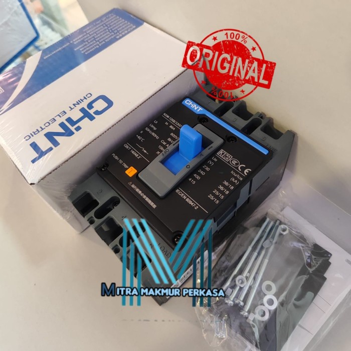 Mccb 80A/100A/125A Nxm-125S 3P 25Ka Chint Original Ready