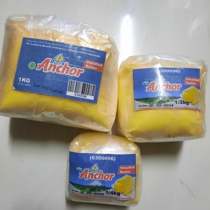 

Silahkan Order] Anchor Butter Unsalted 250gr