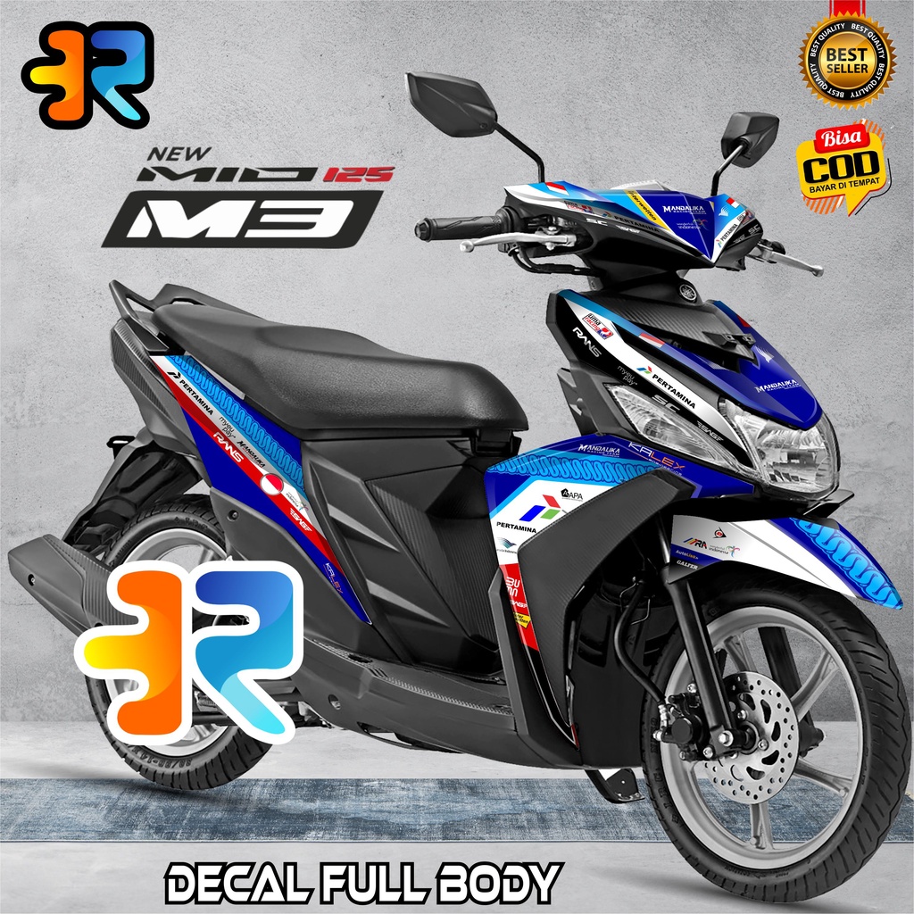 Decal Mio M3 / Z Stiker Full Body Desain Mandalika