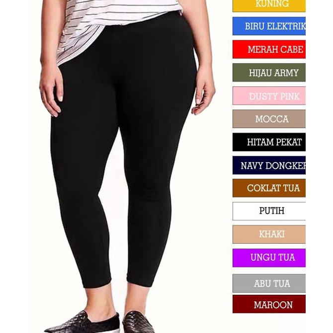 Legging Wanita Jumbo / Spandek Tebal / Leging Termurah