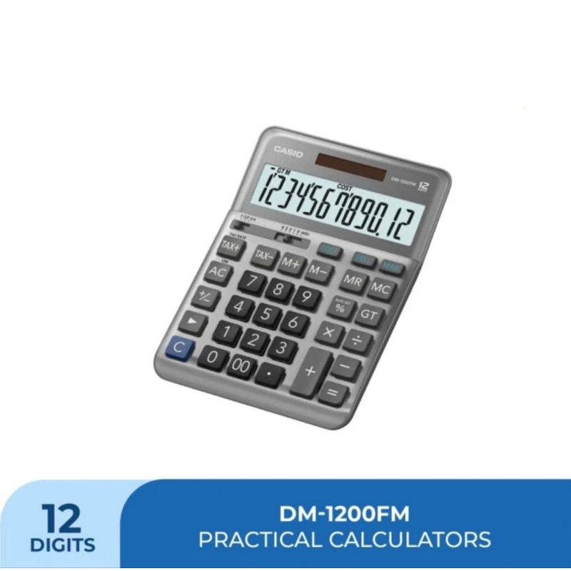 

CASIO KALKULATOR DM 1200 FM SHOP CALCULATOR