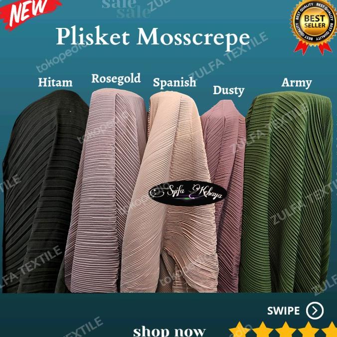 Bahan Kain Plisket Prisket. Bahan Rok, Dres, Atasan
