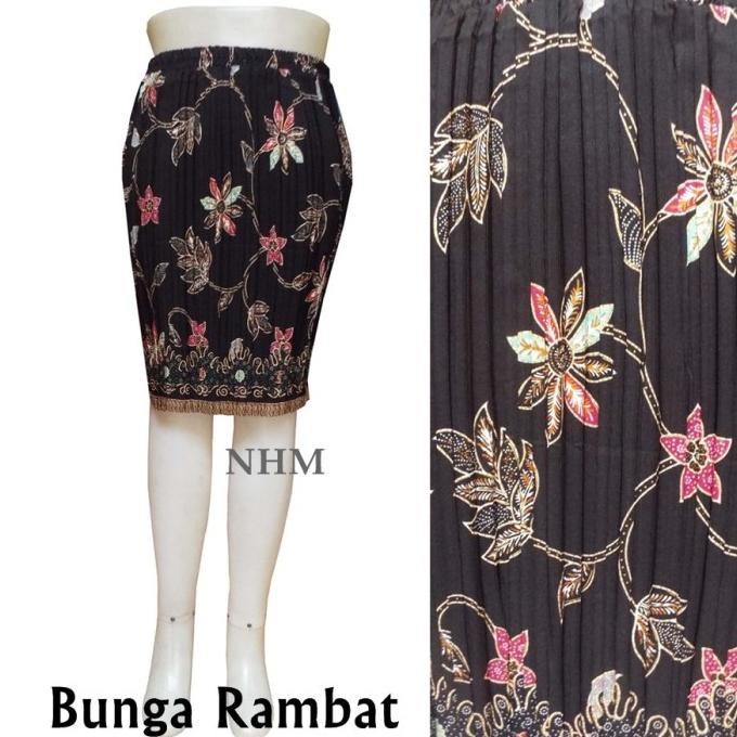 Rok Span Pendek, Rok Plisket Pendek, Rok Bawahan Kebaya Motif