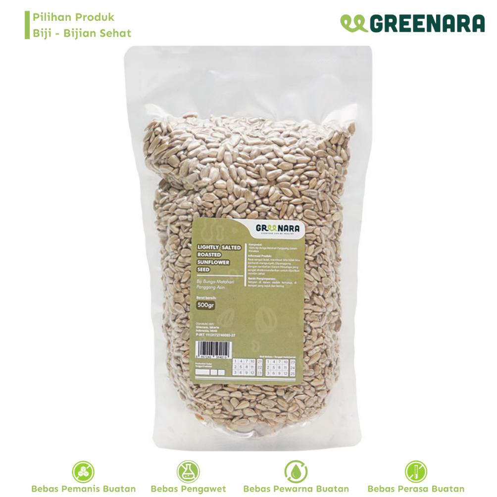 

Ready Greenara - Lightly Salted Roasted Sunflower Seed 500gr / Kuaci Kupas