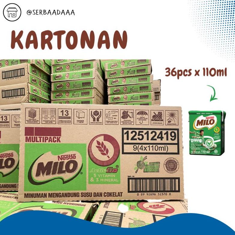 

Ready Susu Milo UHT 110ml 36Pcs Dus