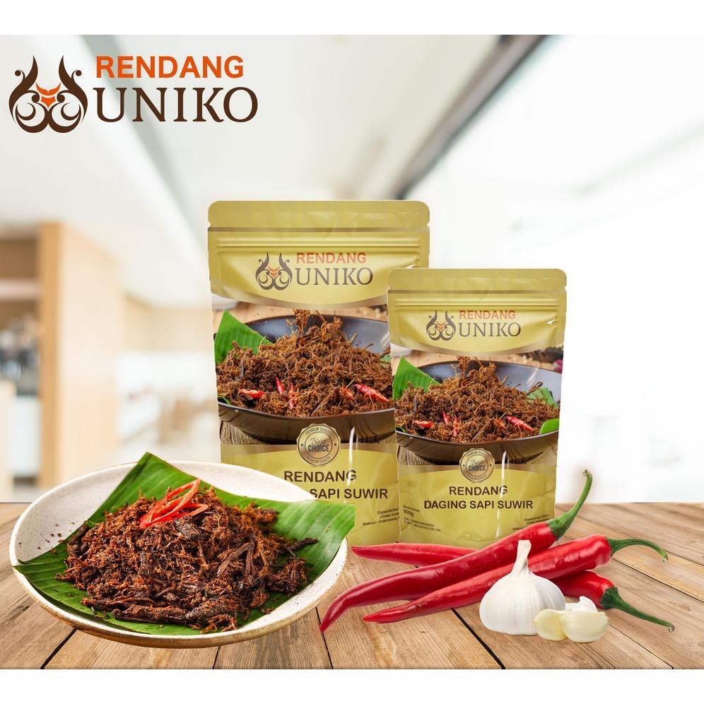 

Ready Rendang Daging Sapi Suwir Asli Padang Kemasan Ekonomis 125gram.