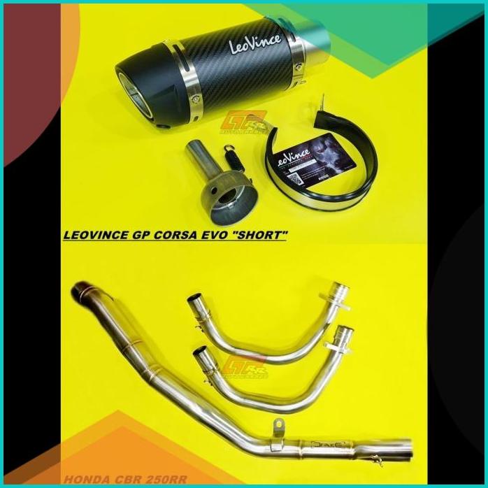 Knalpot Leovince GP Corsa Evo Short Fullsystem Honda CBR 250RR 250 RR