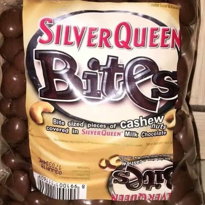 

Silverqueen Bites Kacang Mede / Almond Snack Cemilan Coklat Kiloan - SQ mede 250