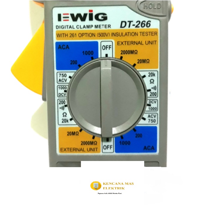 Terbaru Tang Ampere/Clamp Meter Digital Ewig Dt-266. Promo Terlaris