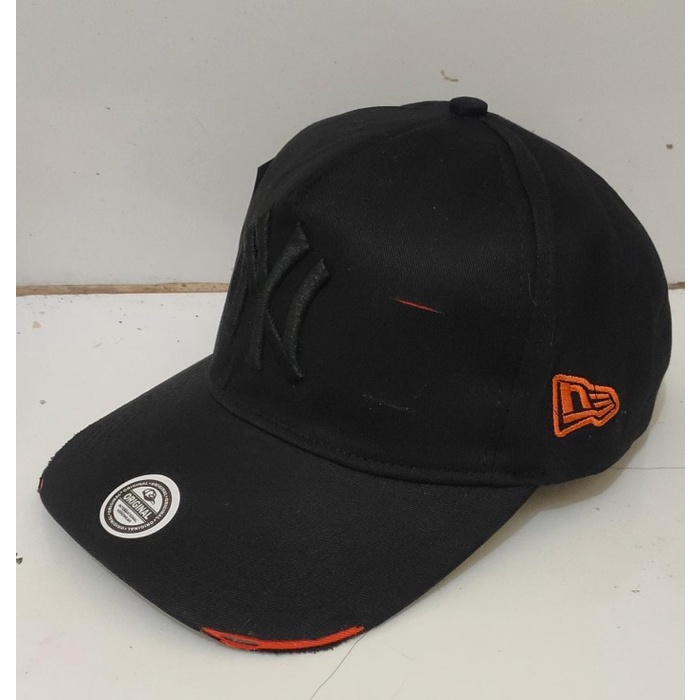 topi pria Topi Snapback Baseball NY New York premium - Hitam, All Size(K1J5) topi pria baseball topi