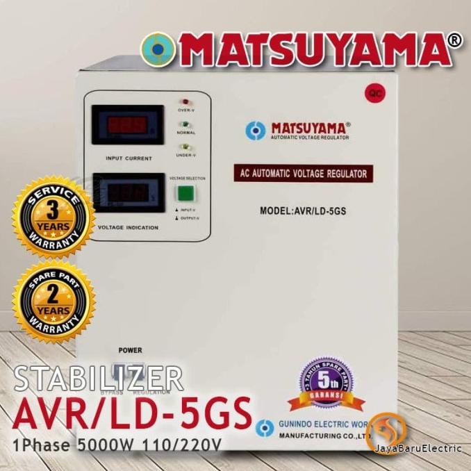 Stabilizer Stavol Avr Matsuyama Stavolt 5000 Watt 5Kva Avr/Ld-5Gs