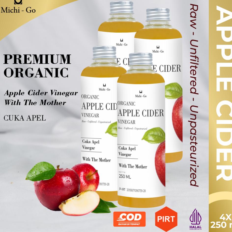 

Chigo - 1 Liter Cuka Apel Vinega Organik / Cider Vinegar With The Mother 1 Liter