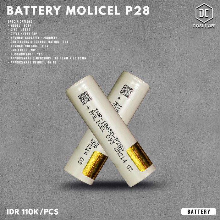 Zootech Molicel 18650 Battery by Vapezoo