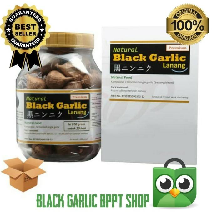 

Natural Black Garlic #Premium 200 gr - Bawang Lanang
