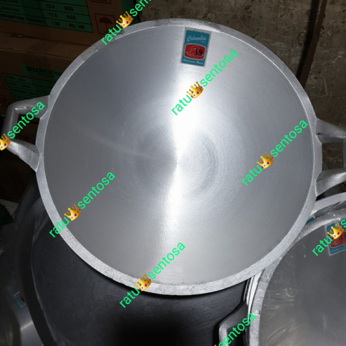 ] kuali aluminium tebal 18 merek columbia