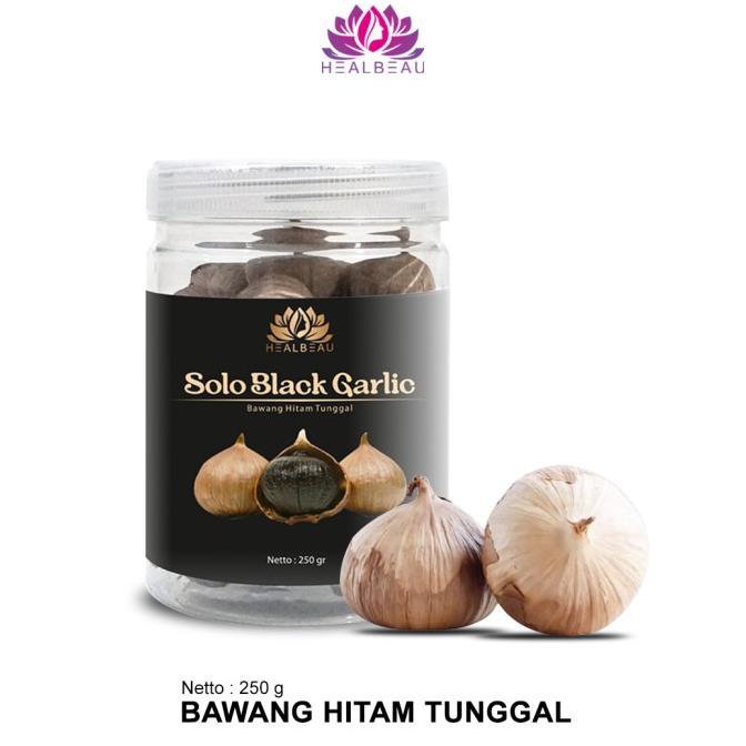 

HealBeau Bawang Tunggal Hitam Lanang Black Garlic Premium 250gr