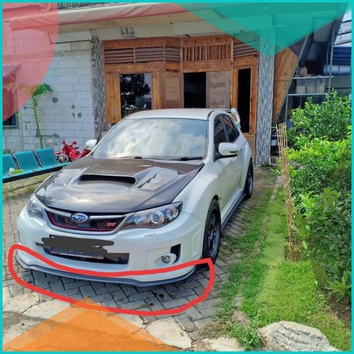 front lip subaru wrx sti, carbon asli 16novz3 suku cadang