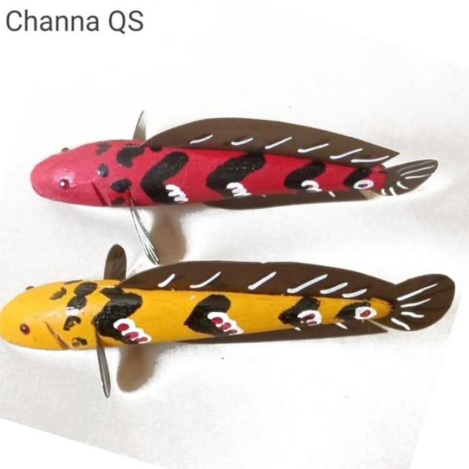 [ patung mainan ikan channa/chana 20cm ]