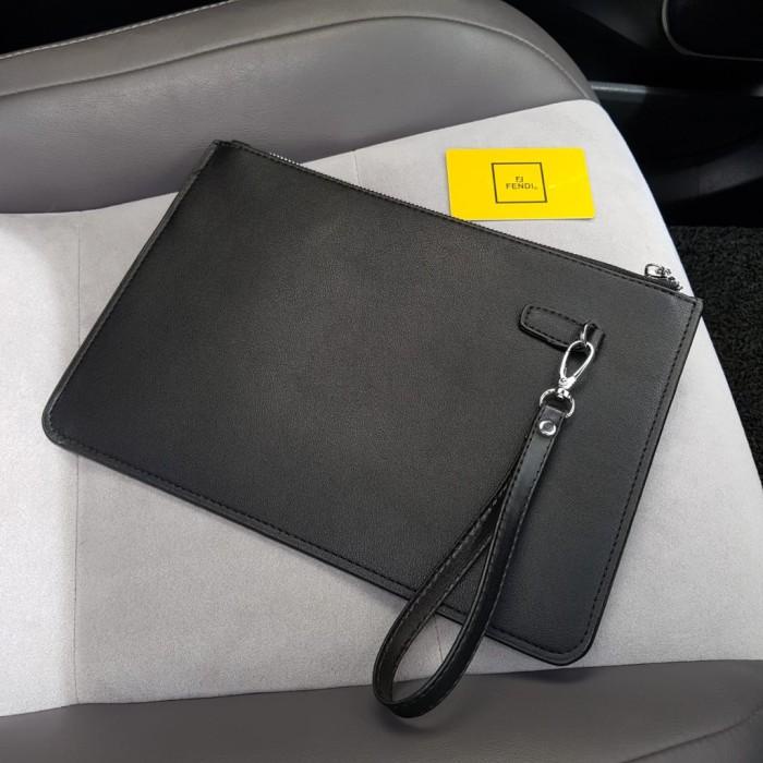 Tas Tangan Clutch Pouch Bag Handbag Kulit Branded Import Wanita Pria