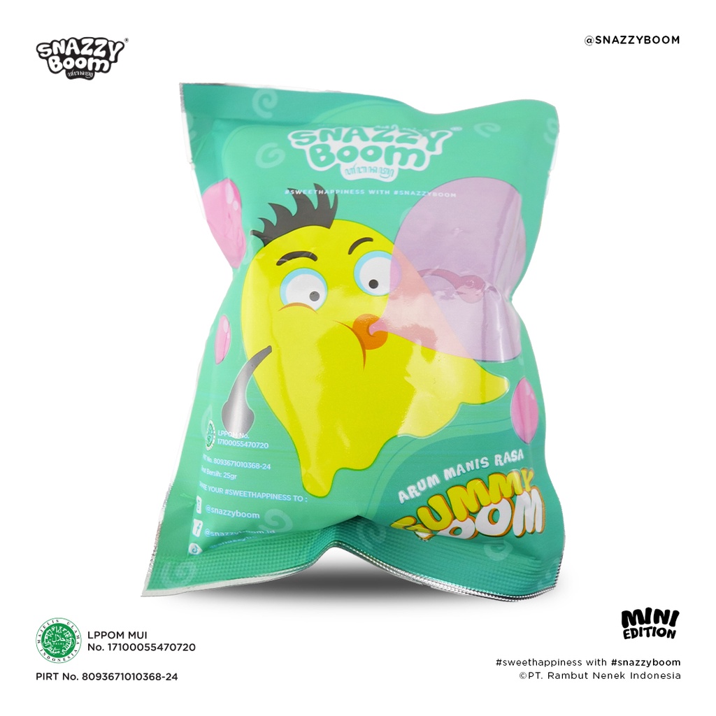 

Snazzy Boom Gummy Mini Edition - Cotton Candy / Rambut Nenek /Gulali / Arbanat / Arum Manis