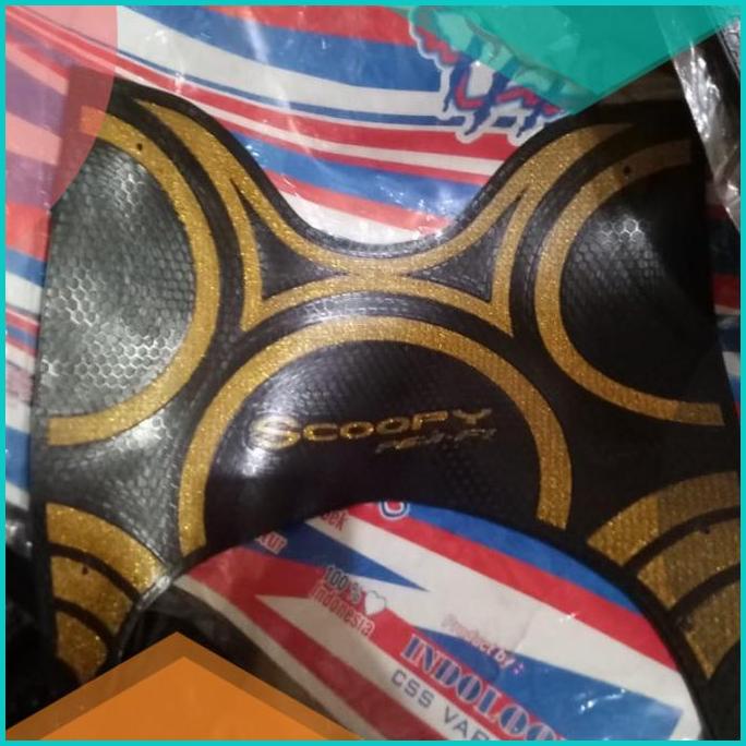 karpet pijakan dek depan scoopy fi 2013 up 2016 anti slip tebal kuat 1