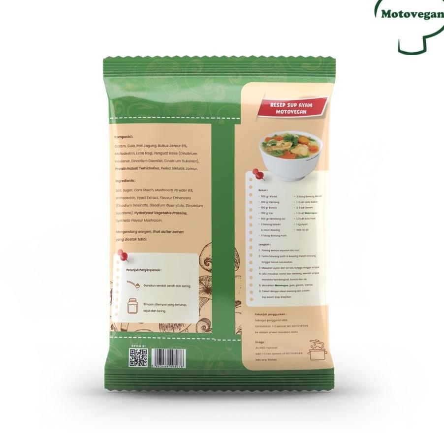 

Motovegan Kaldu Jamur Yedap Rasa Non Msg 500 Gram