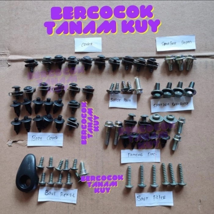 baut full set body baut full set suzuki skywave