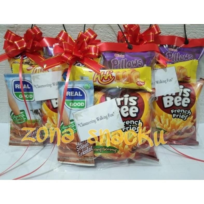 

TRY Snack Ulang tahun anak model tentengan/hampers ulang tahun anak TERLARIS