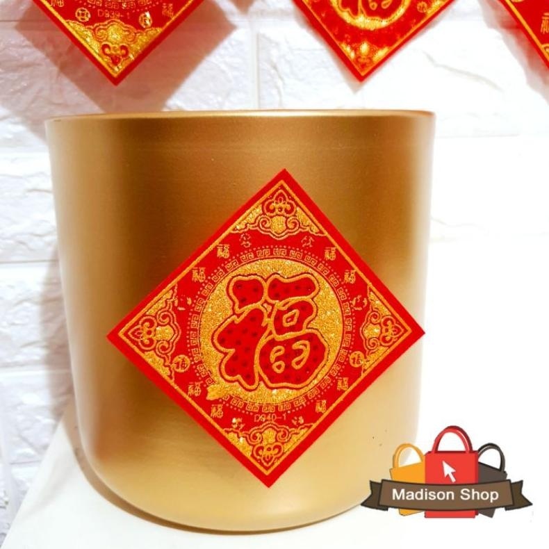 

TRY Tempelan Stiker Fu Hoki Kecil Besar Sticker Kain Fuk 8cm 12cm 18cm 26cm 36cm Dekorasi Hampers Imlek TERLARIS