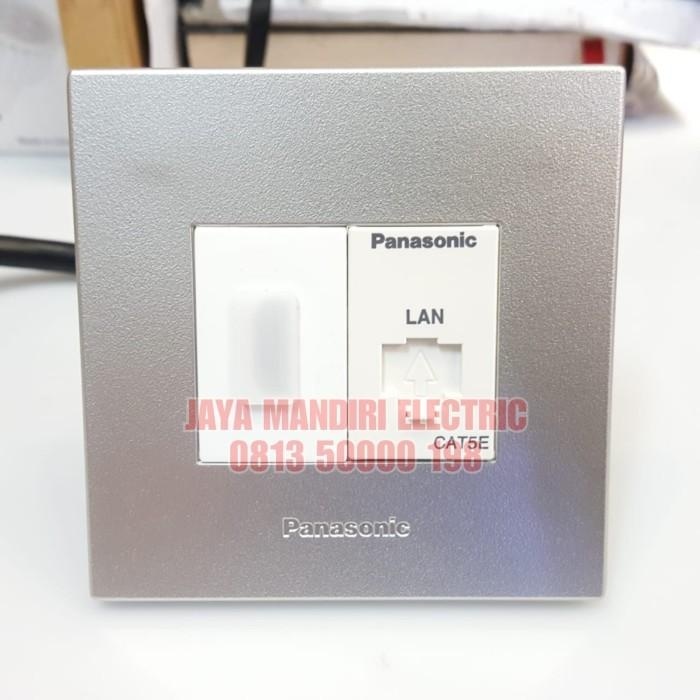 SAKLAR OUTLET HDMI DATA PANASONIC STYLE SILVER PORT HDMI LAN PANASONIC