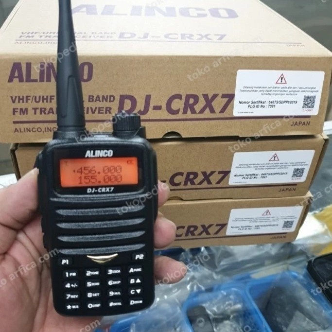 HT ALINCO DJ-CRX7 DUALBAND - HT ALINCO DJ CRX 7 VHF / UHF GARANSI