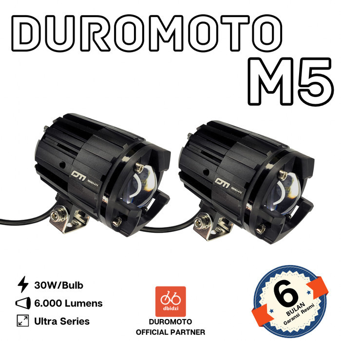 DUROMOTO M5 Lampu Utama Kabut Foglamp Motor Touring ADV LED Proyektor