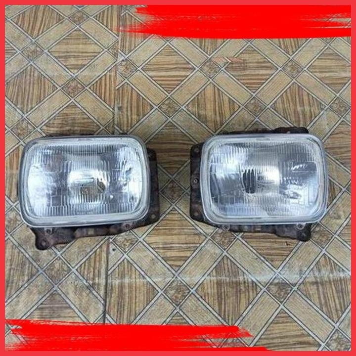 (BK FAID) LAMPU DEPAN HEADLAMP KIJANG SUPER CARRY L300 ORIGINAL KOITO HALOGEN H4 KL3 SEPASANG COPOTA