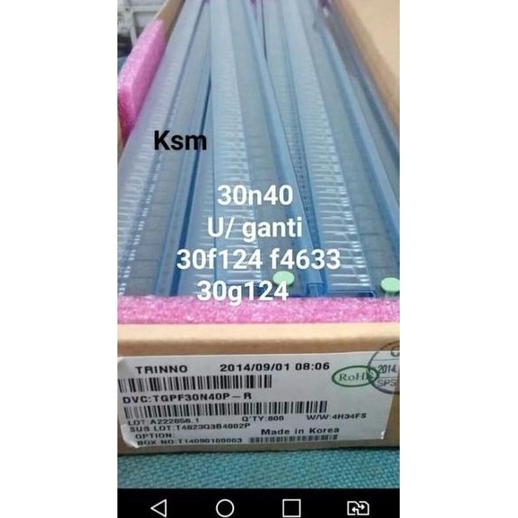 TGPF 30N40 30n40P ory pengganti 30f124 30g124 f4633 fgpf4633 30f126 30f125