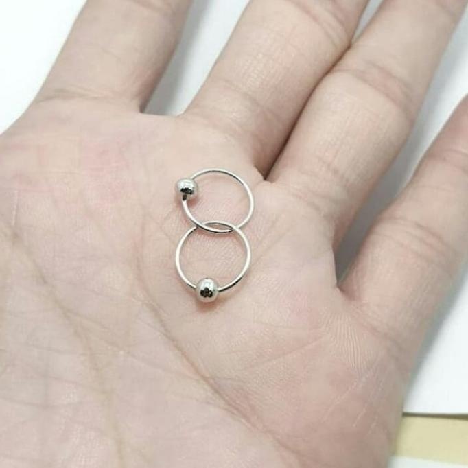 BIG SALE ANTING BAYI / ANTING ANAK PERAK SILVER 925 LAPIS EMAS PUTIH 