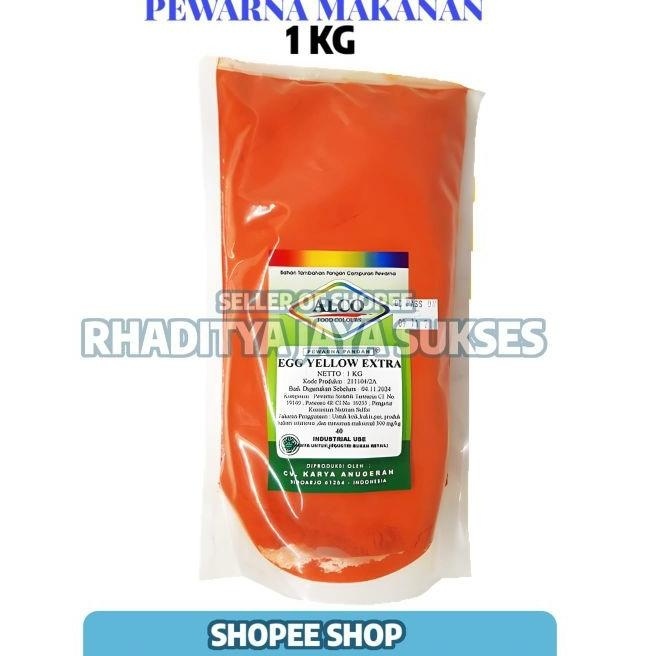 

Pewarna Bubuk Alco 1 Kg Egg Yellow 29