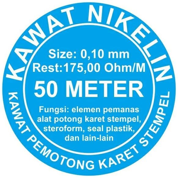 KAWAT NIKELIN ELEMEN PEMANAS KI0,10 mm