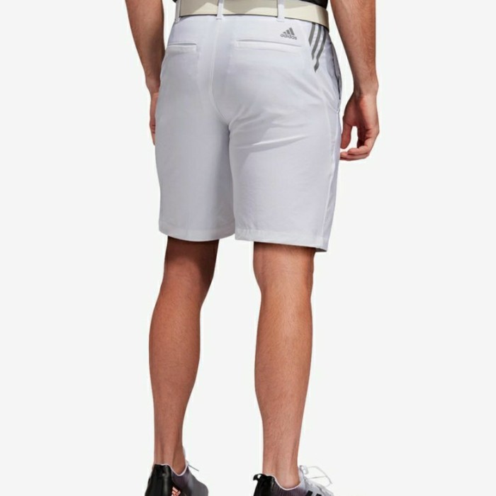 ✅Baru Celana Pendek Golf Pria Adidas Golf Ultimate 3-Stripe- White Terbaru