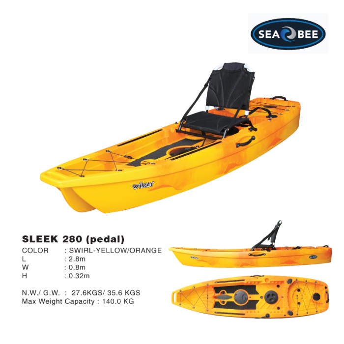 ✅Baru Seabee - Kayak Fishing Pedal New Sleek Terbatas