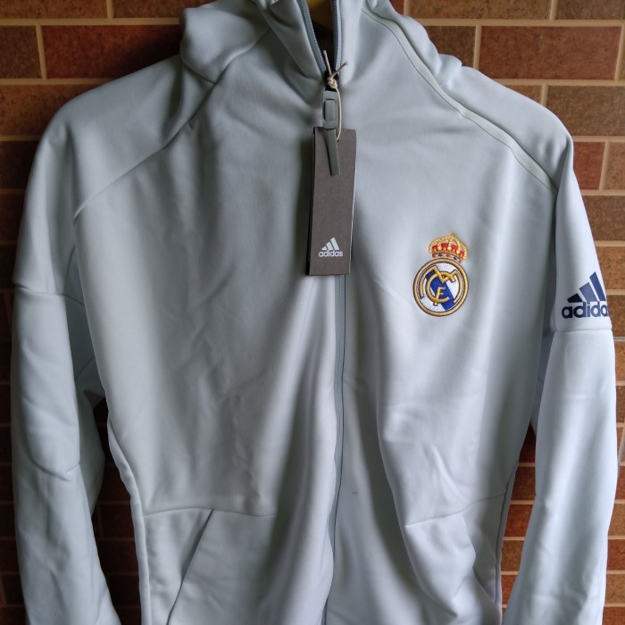 ✅Baru Jaket Adidas Zne Real Madrid White Original Diskon