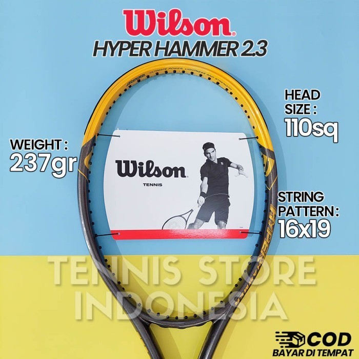 ✅Baru Promo Raket Tenis Wilson Hyper Hammer 2.3 / Wilson Hammer Original Limited
