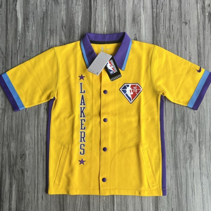 ✅Baru Jersey Nba Original Lakers Shooting Shirt Nba 75Th Anniversary Limited