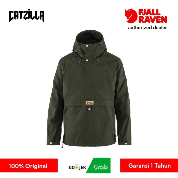 ✅New Jaket Pria Fjallraven Vardag Anorak Men Jacket Color Deep Forest - Xs Limited