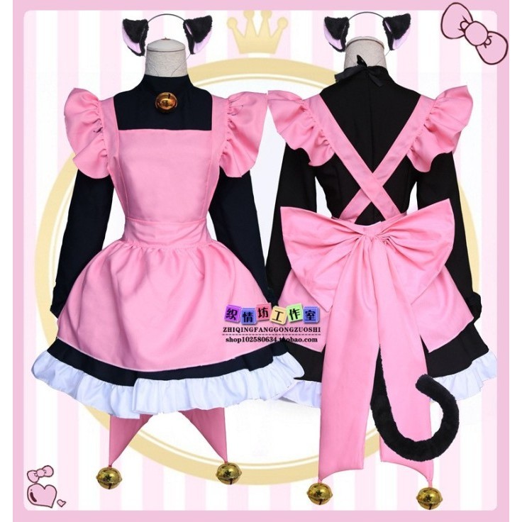 ✅New Cc-183 Kostum Neko Maid Cardcaptor Sakura Pink Cosplay Diskon