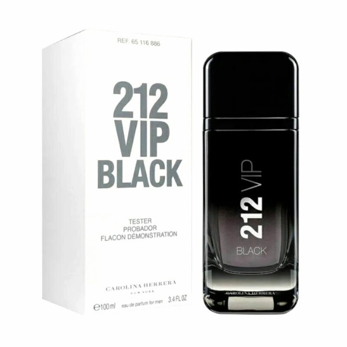 ✅New Ori Ch Tester 212 Vip Black Edp 100Ml Original Perfume Terbaru