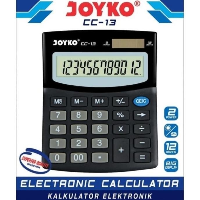 

Limited - JOYKO CC-13 ORIGINAL KALKULATOR MEJA CALCULATOR DESK / KANTOR CC13