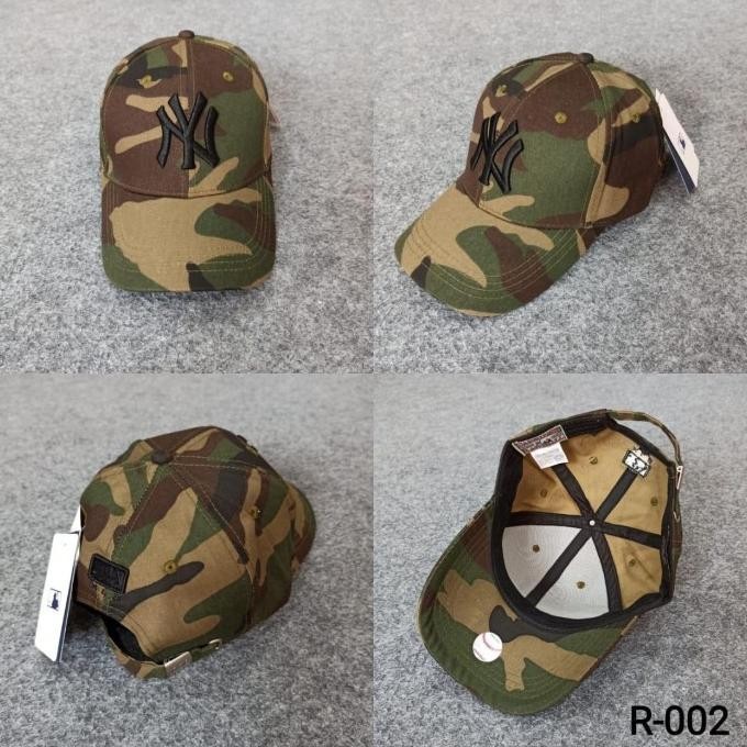 Topi Ny Mlb Classic Camo Army Import